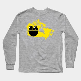 Canada Happy Places and Faces - Canada Smiling Face Long Sleeve T-Shirt